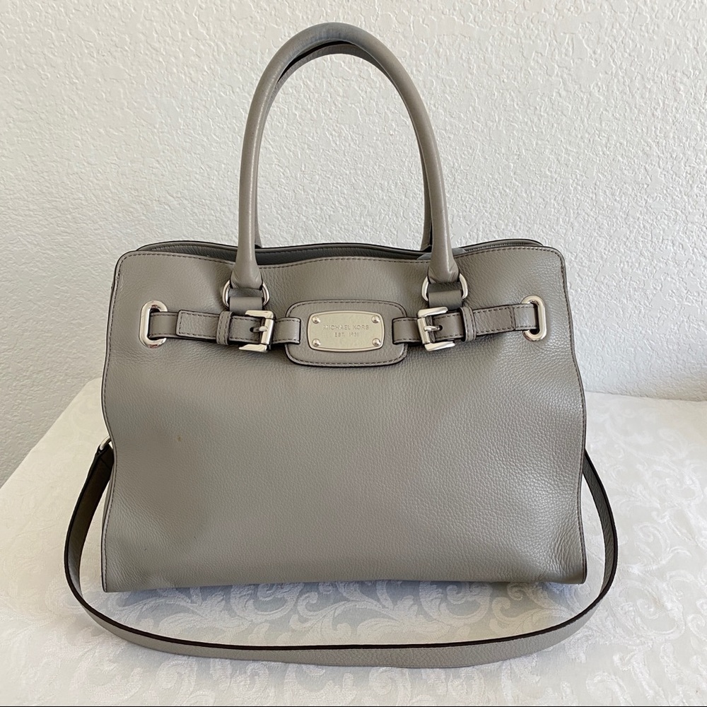 Michael kors hamilton gray large tote